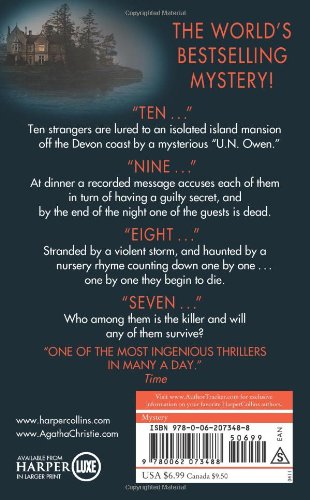 And then There Were None Christie back cover